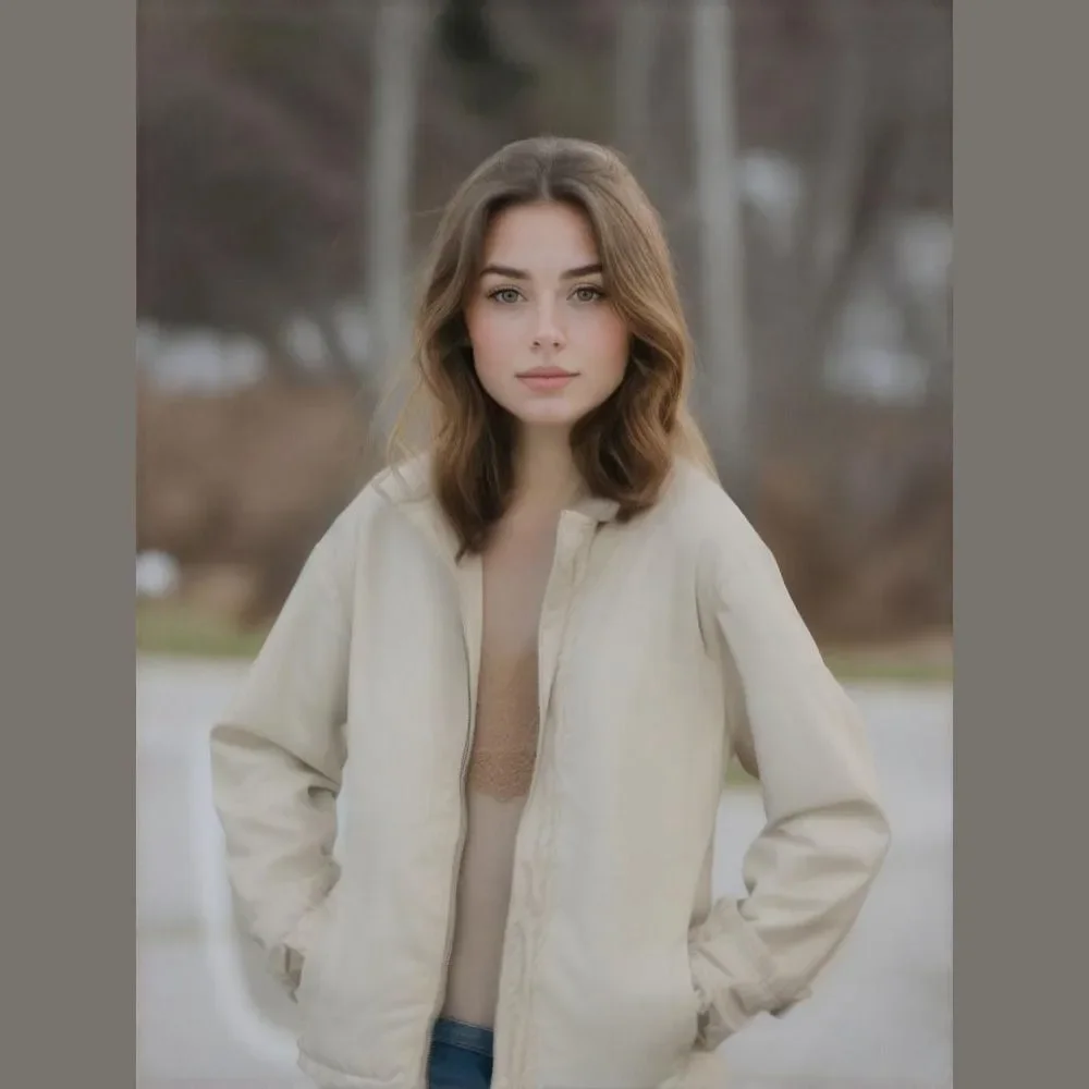 Woolrich ladies jacket size small, beige, vintage and super comfy